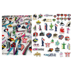 Stickserie - ITH Anhänger Reisen Länder Wahrzeichen